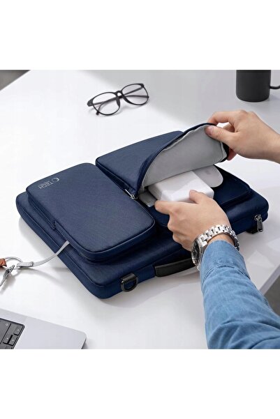 Tech-Protect Geantă pentru laptop Defender Bag 15-16 inci, albastru marin
