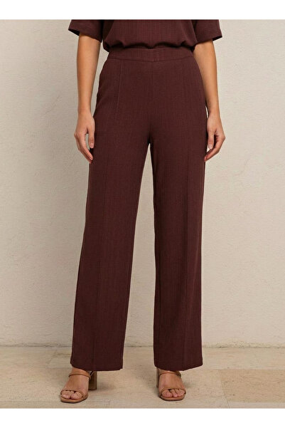 FAV Wide Leg Flexi Waist Pintuck Detail Trousers