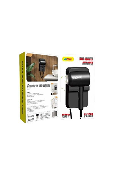 Andowl Σεσουάρ ξενοδοχείου 1.6kW με βάση, ιδανικό για ενοικιάσεις