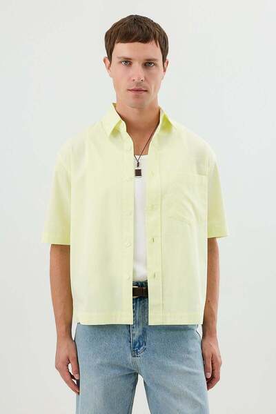 Antioch Yellow Boxy Fit Men's Shirt