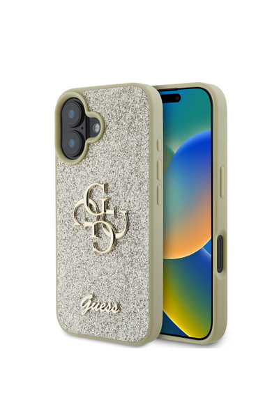 OEM Guess Fixed Glitter Big 4G Logo Case Θήκη προστασίας από σιλικόνη – iPhon...