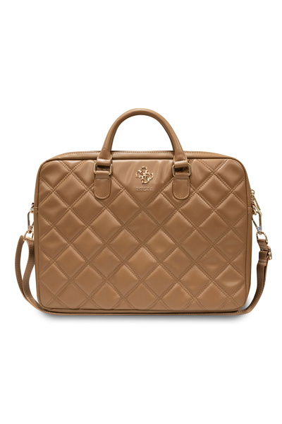 OEM Guess - Quilted 4G Τσάντα κατάλληλη για laptop 16" – Brown
