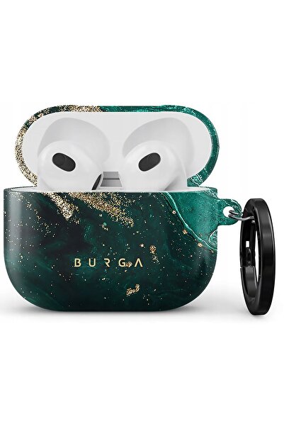 NO BRAND Husă pentru căști BURGA Emerald Pool pentru Apple AirPods 3 Verde-auriu