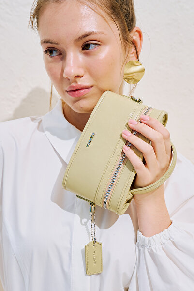 Manuka Mita Mini Zippered Bag Soft Green