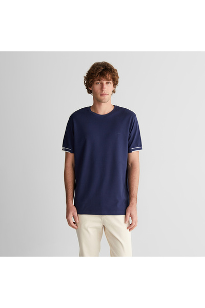 Gant Erkek Lacivert Kısa Kollu T-Shirt