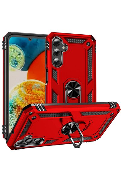 zore Galaxy A24 Case Camera Protector Magnetic Stand Tank Protection Omsy