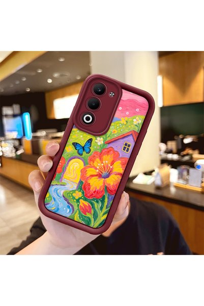 Hontinga حافظة متوافقة مع هاتف OPPO A5 Pro 5G، حافظة حماية للكاميرا من السيلي...