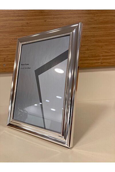 PLUS HOME RESİM ÇERÇEVESİ YENİ DÜZ MODEL PİRİNÇ KENARLI RENK GÜMÜŞ EBAT 15X20 CM