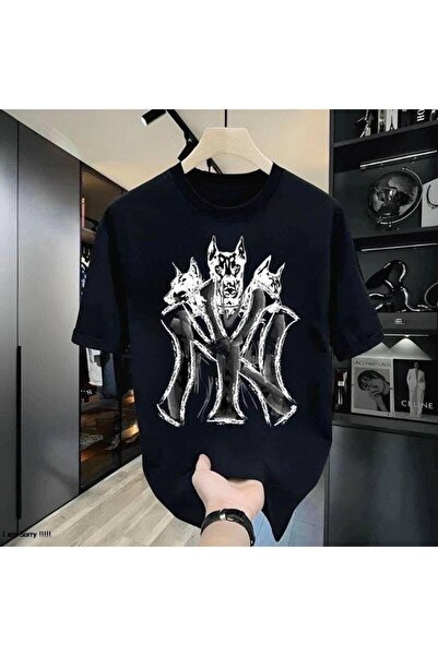 JANTIL MODA 🔥   Black Unisex Oversize 100% Cotton Crew Neck Short Sleeve T-S...