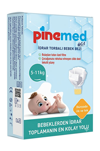 PİNEMED İDRAR TORBALI BEBEK BEZİ 5-11 KG BEBEKLERDE VE ÇOCUKLARDA İDRAR TOPLA...