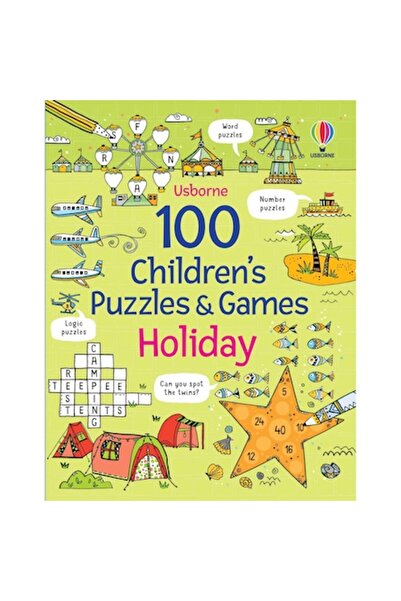 Usborne Children's Book, Publishing, 100 Children's Puzzles and Games: Holida...