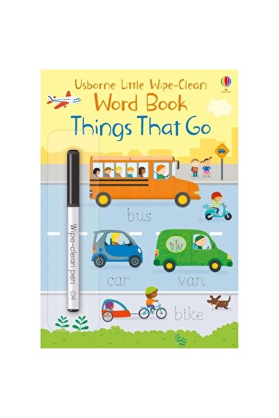 Usborne Write and erase - Little Wipe-Clean Word Book Things That Go