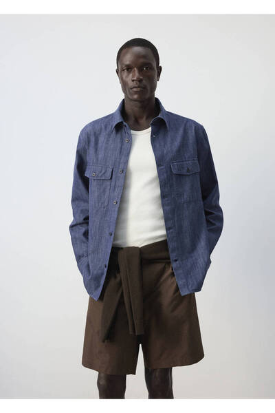 MANGO Man Regular kesim denim gömlek ceket