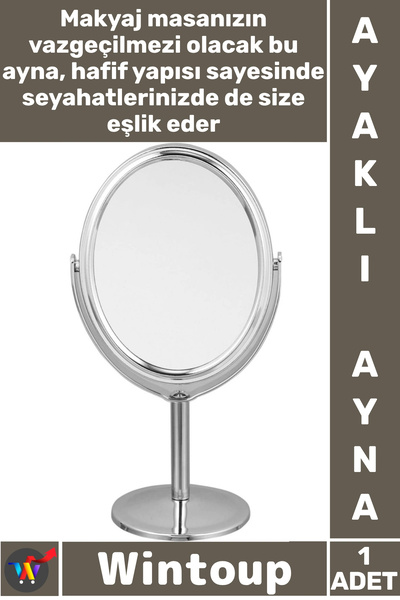 Wintoup #Ayna Masaüstü Makyaj Kozmetik Şık Model Portatif Küçük Dekoratif Mod...