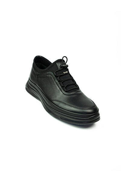 JAMES FRANCO 2270 Micro Air Conditioning Black Leather Comfort Men's Casual S...