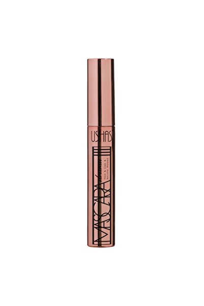 OEM Mascara Ushas Negru, Tub Rose Gold 8ml - Volum și curbare