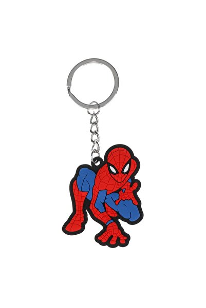 Marvel Breloc din cauciuc Spider-Man cu inel metalic de 5cm pentru copii băieți