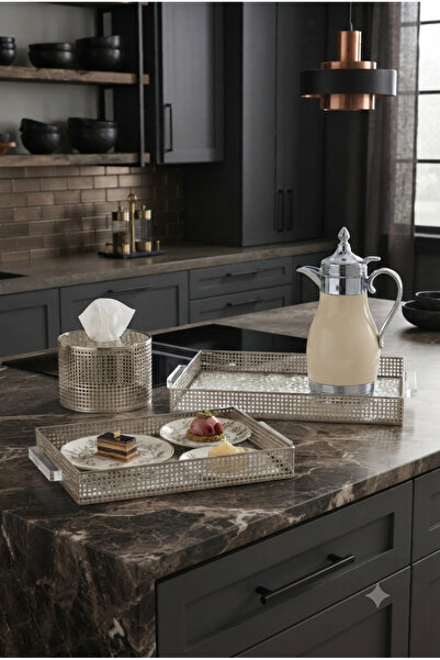 Generic Luxury Tea Pot or Coffee Set with Serving Trays and Napkin Box in Ele...