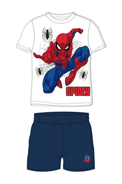 Marvel Spider-Man Classics Σπάιντερ-Μαν Λευκές-Ναυτικές Πιτζάμες 4-9 Ετών με ...