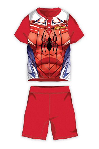Marvel Spider-Man Classics Σπάιντερ-Μαν Κόκκινες καλοκαιρινές πυτζάμες 3-7 ετ...