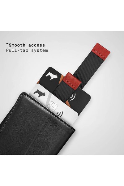The Frenchie Co. AirTag Speed Wallet | Ultra Slim RFID Blocking Front Pocket Wallet with AirTag Holder for Men & Women | Full-Grain Italian Leather Card Holder, Holds up to 14 Cards & Cash