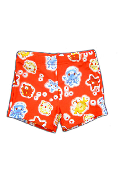 Knot so bad KSB Boxer de baie roșu cu print vesel 80/20% PE EL