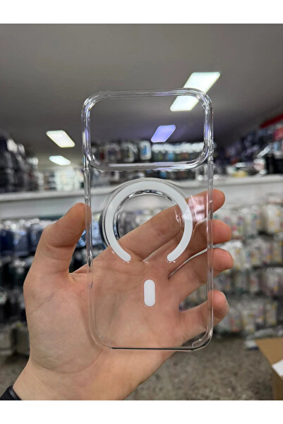 Miscase İphone 17 Pro Max ile Uyumlu Magsafe Özellikli Kristal Netlik Sararma...