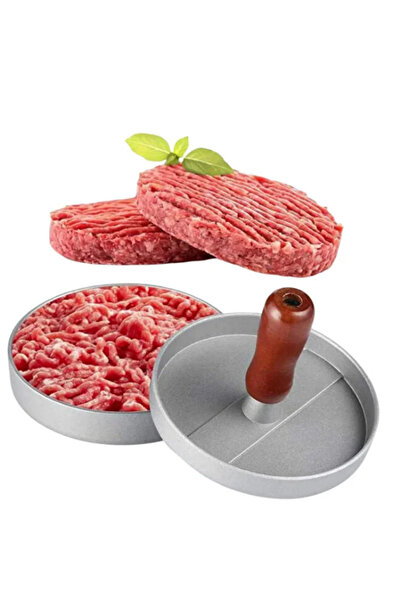 mucit home Paslanmaz Çelik Hamburger Köfte Yapma Pres Aparatı Çelik Burger Kö...