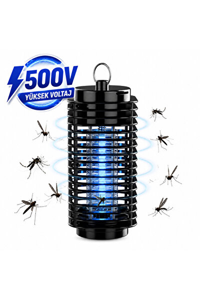 Genel Markalar JY-618 UV Işıklı 500V Elektrikli Sinek ve Sivrisinek Öldürücü Kablolu 360° Askı Halkalı