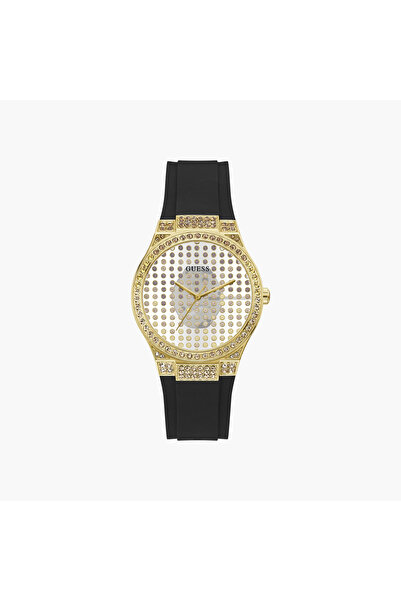 Guess Crystal Embellished Quartz Watch