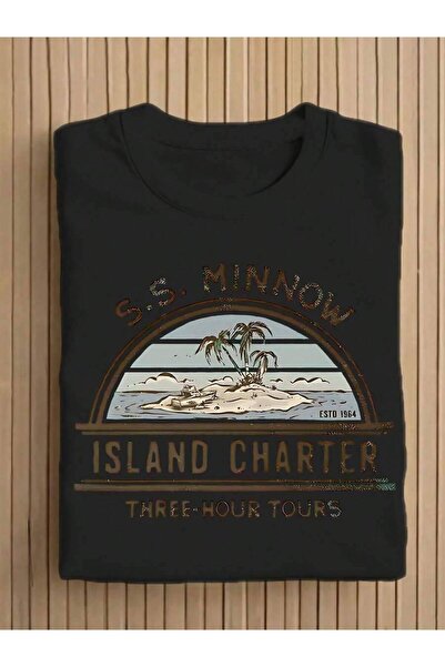 KYMC07 تي شيرت رجالي من SS MINNOW بنمط "Three-Hour Tour ESTD 1964"، تصميم ريت...