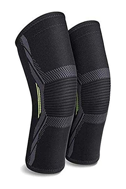 RAG&SAK 2 Pc Knee Brace Knee Support Sleeves of 3D Flexible Breathable Knitti...