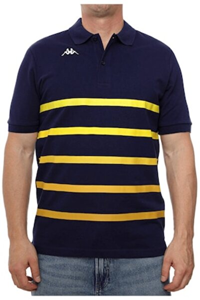Kappa Tricou polo cu croială clasică, din bumbac 100% pique, cu logo și dungi...