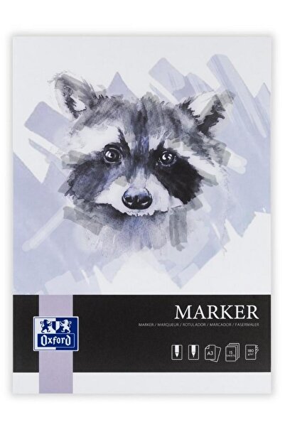 Oxford Bloc desen Marker A3, 15 file, hartie 180g/mp, col