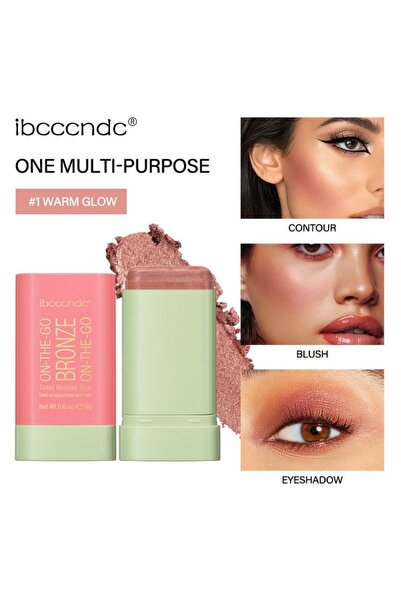 IBCCCCNDC Cream Blush Stick with Smooth Blendable Texture, Rotating Makeup St...