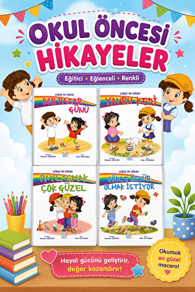 Ata Yayıncılık Okul Öncesi Eğitici Öyküler (4 Kitap)