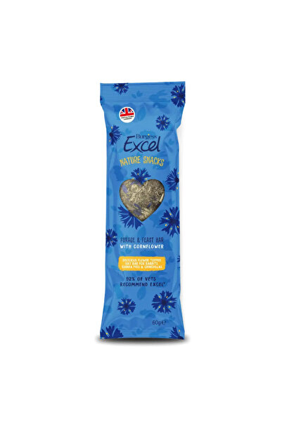 Burgess Excel Forage & Feast Hay Bar Cornflower Small Pet Treats 60G