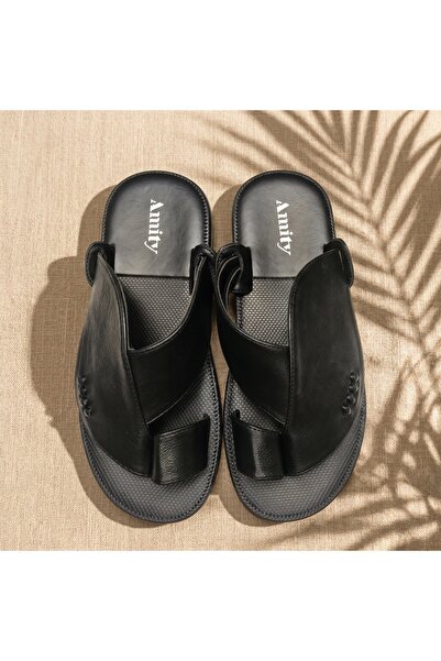 Lucky Steps Men's Handcrafted Arabian Style Toe Post Leather Sandals Wear-Res...