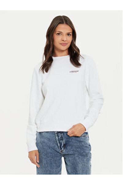 Guess Jeans Γυναικεία Μπλούζα W4YQ07KC811 Λευκή