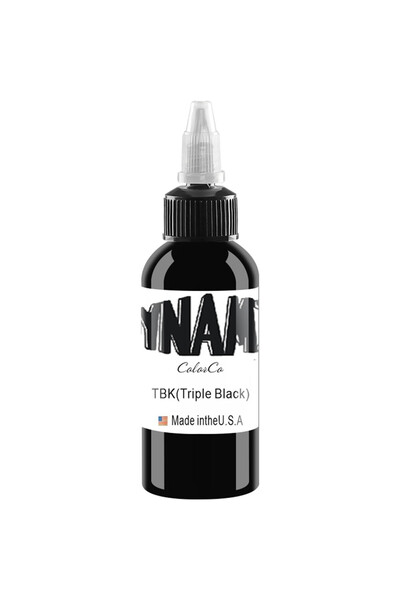 Dynamic Cerneala neagra pentru tatuaje, 30 ml (1 oz), pigment permanent profe...