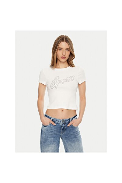 Guess Tricou de damă W5RI68KA0H1 Alb