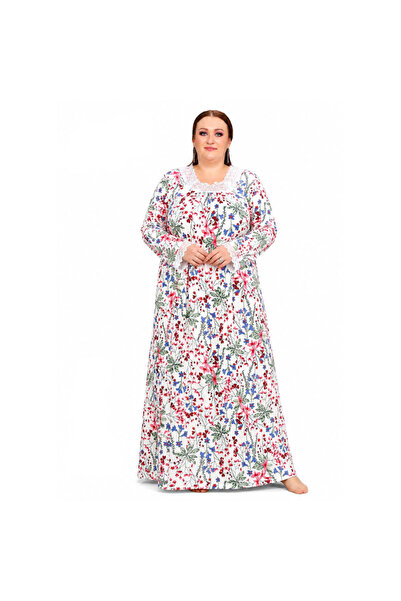 Generic Women's Home Cotton Robe Plus Size - Ab 7011
