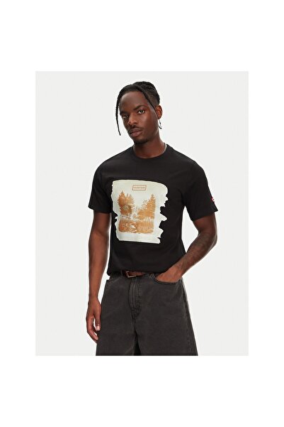 Hunter Ανδρικό T-shirt HARM0033251 Μαύρο