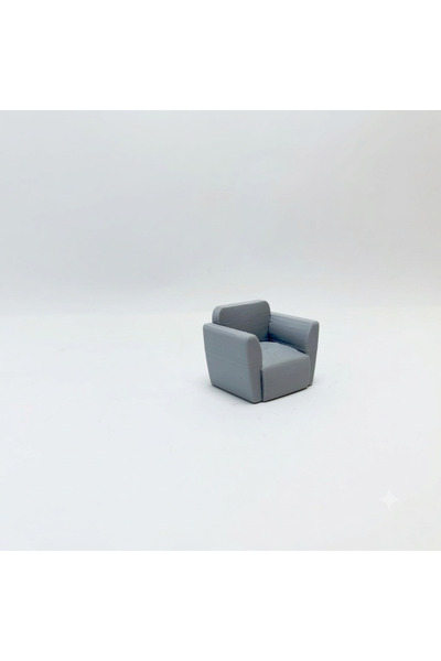 Tekli Ofis Koltuğu -Diorama Objesi- Gri