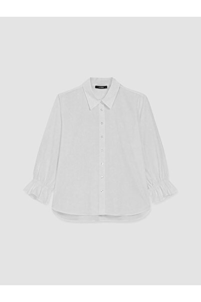 LC Waikiki Nevavm Plus Size Poplin Women's Shirt with Difference