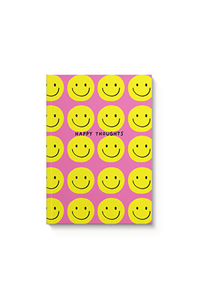 Ohh Deer Ashkahn Design A5 128 Pages Soft Cover Lined Notebook Happy Thoughts...
