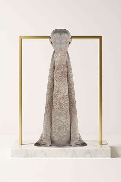Çağrı İpek Demor Crepe Silk Shawl Dg13989-1