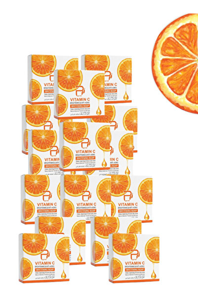 PYRON 15 Pieces Vitamin C Brightening And Anti-Aging Whitening Soap Orange 10...