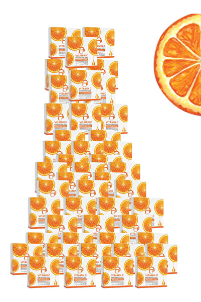 PYRON 46 Pieces Vitamin C Brightening And Anti-Aging Whitening Soap Orange 10...
