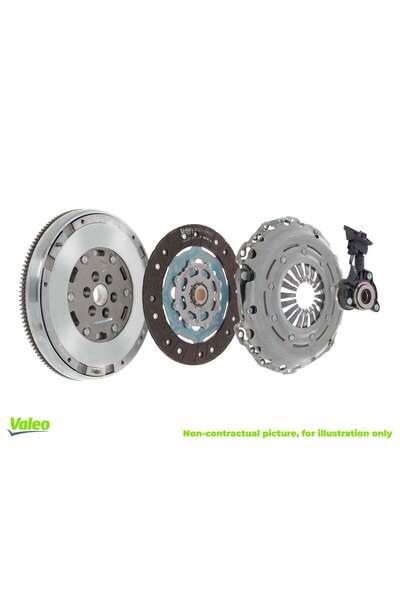 VALEO Kit Ambreiaj cu Volanta cu Masa Dubla si Rulment Hidraulic (cu Cilindru...